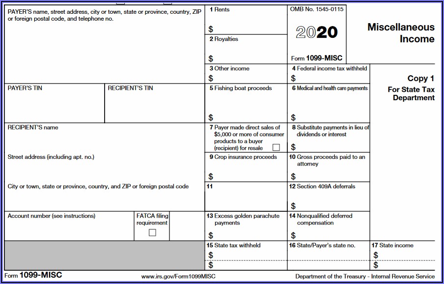 Where To Send 1099 Misc Forms Irs 2019