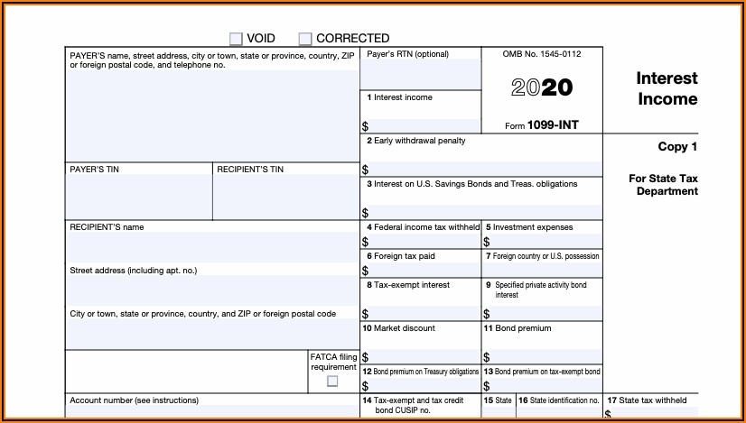 1099 Form 2020 For Employee To Fill Out