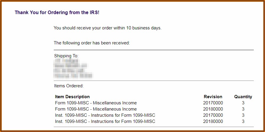 1099 Forms From Irs