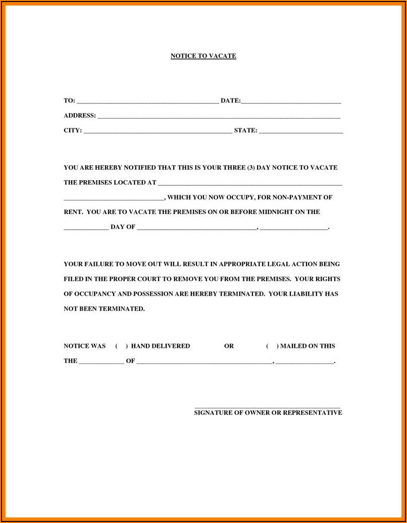 30 Day Eviction Notice California Form Pdf