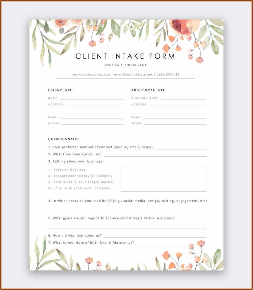 Admin Assistant Contract Template
