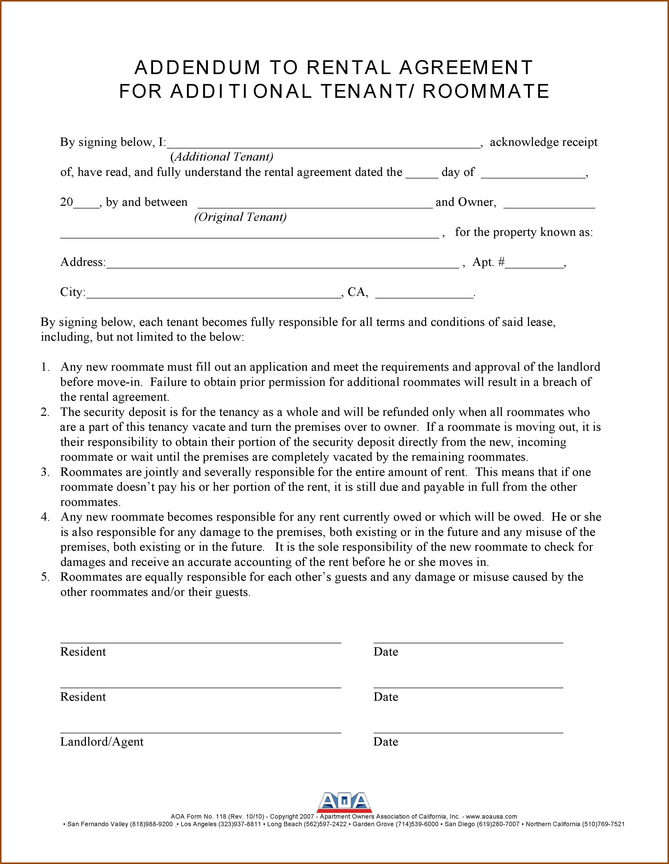 Aoa Lease Forms