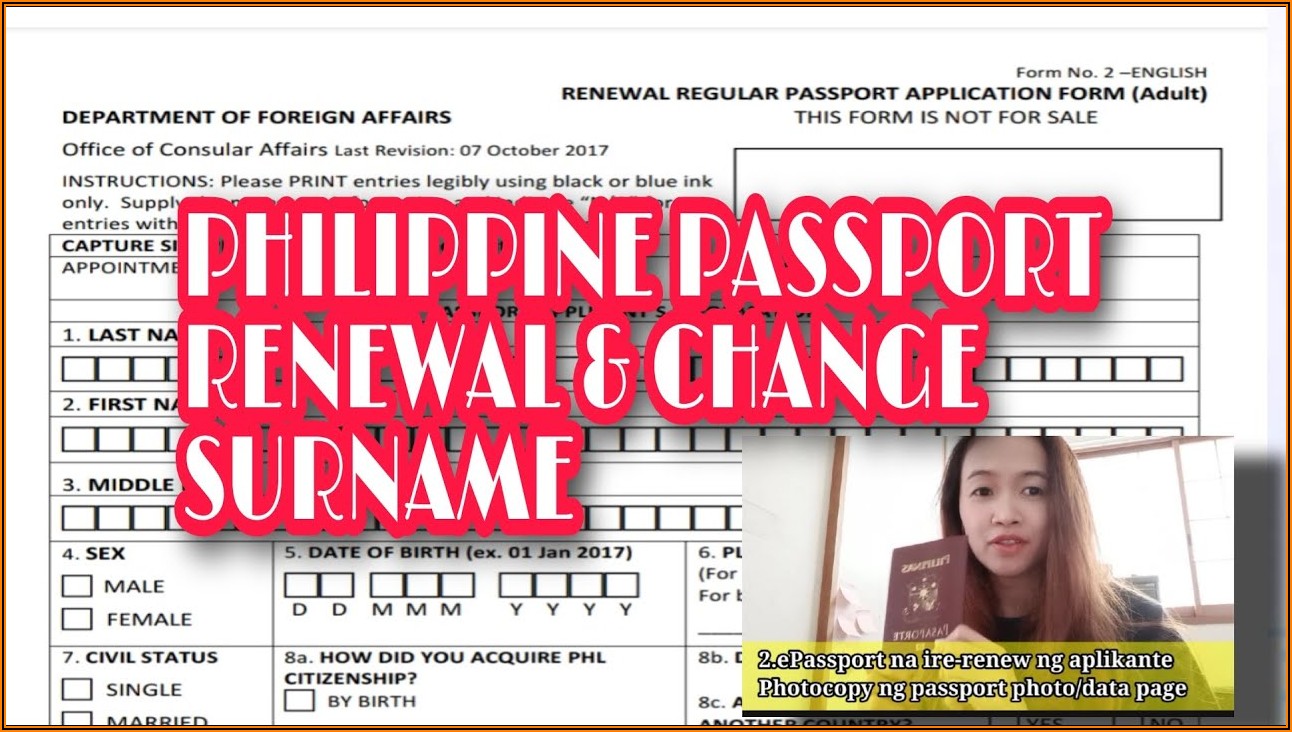 Application Form For Passport Renewal Nagoya