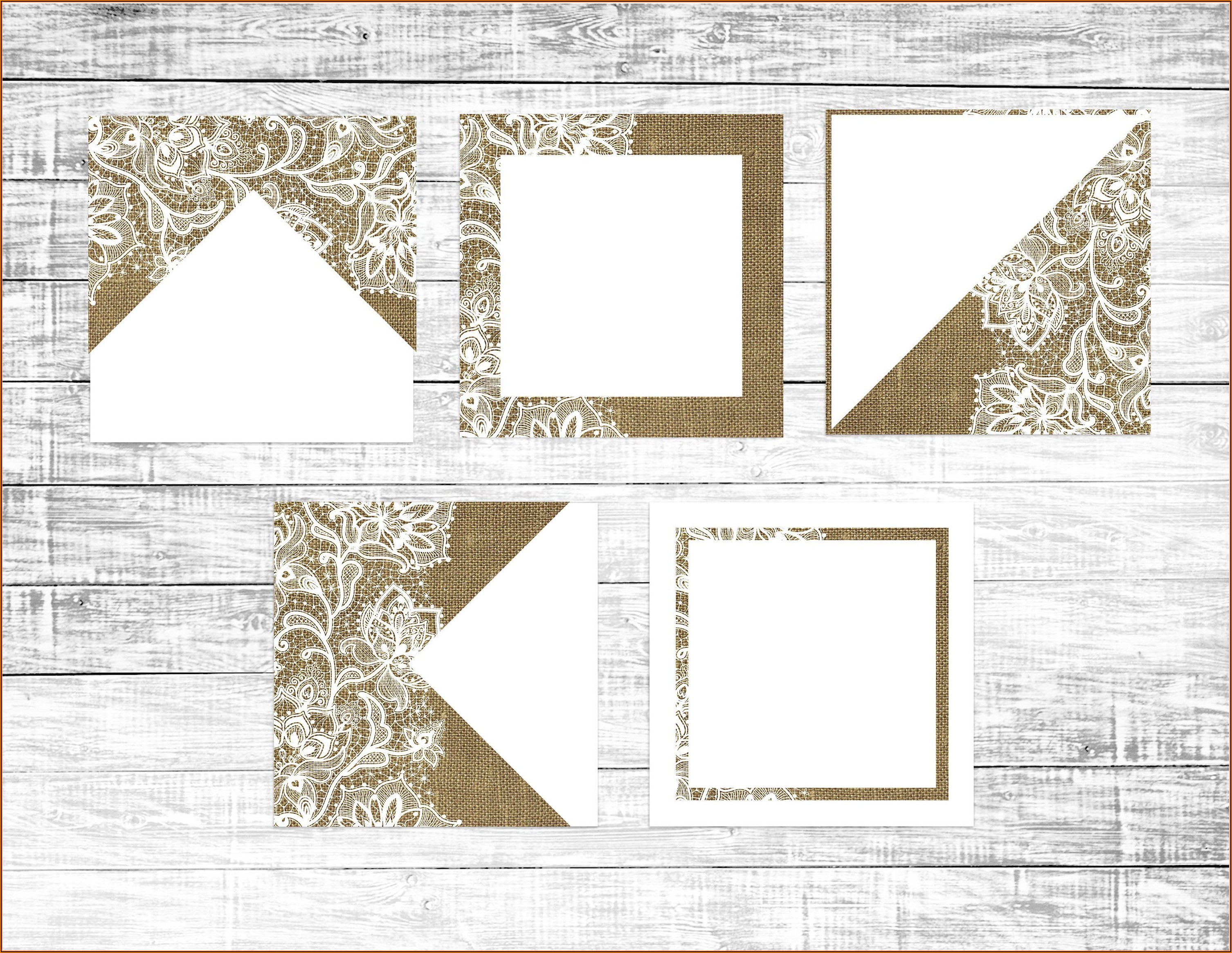 Burlap And Lace Template