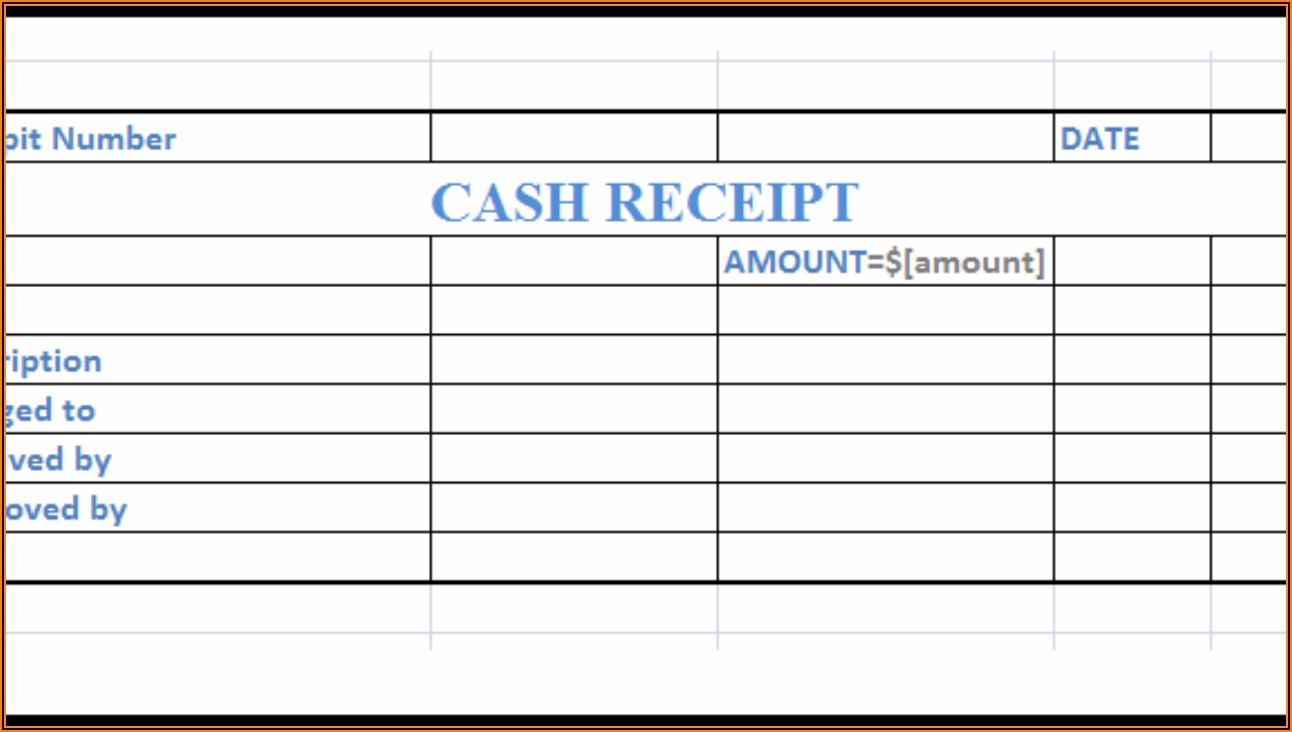 Cash Receipt Format Excel