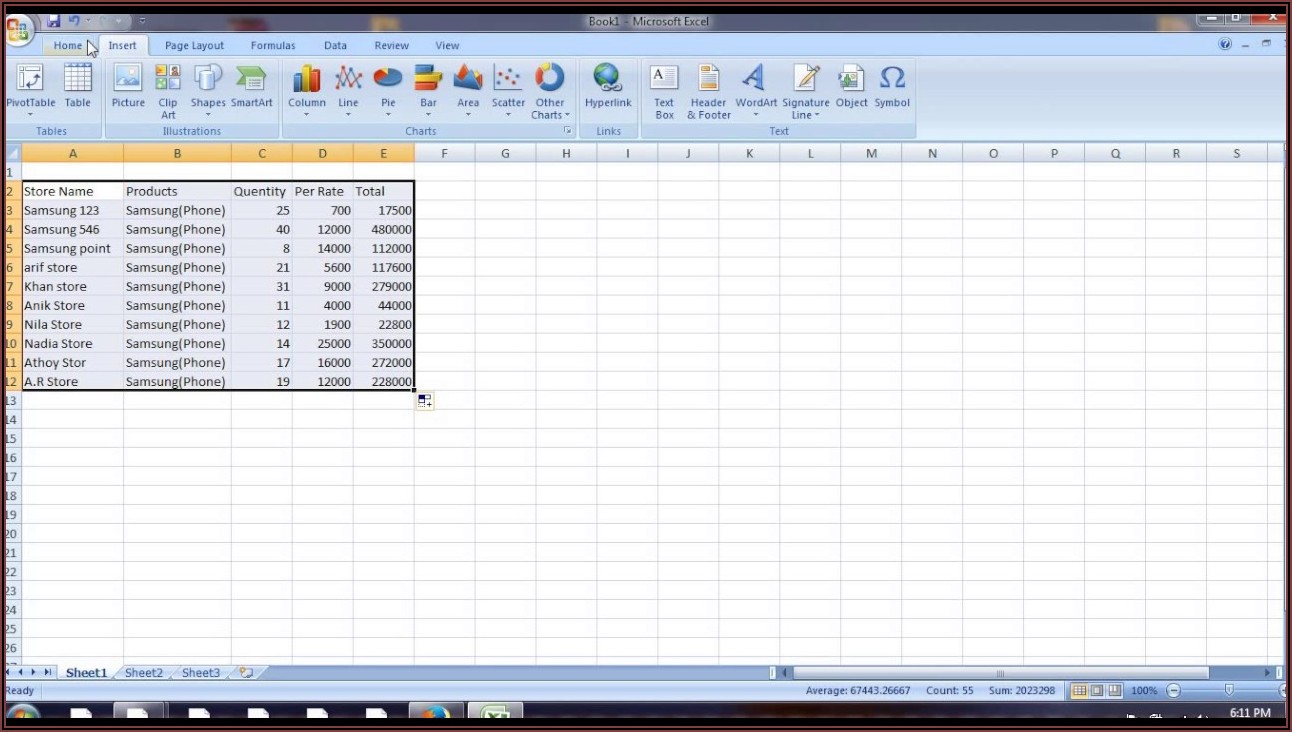 Daily Sales Report Format Excel Free Download