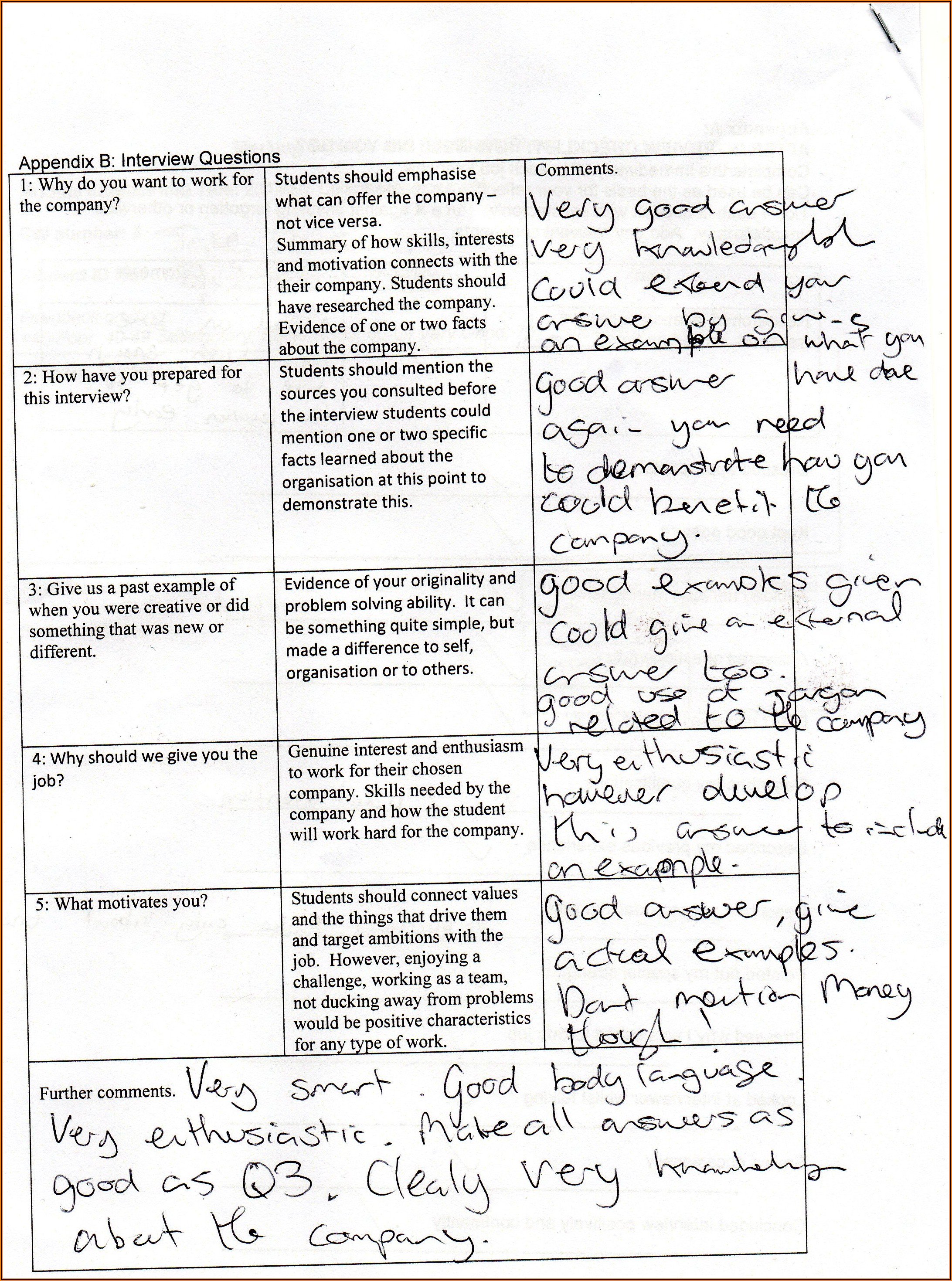 Employee Evaluation Sample Comments