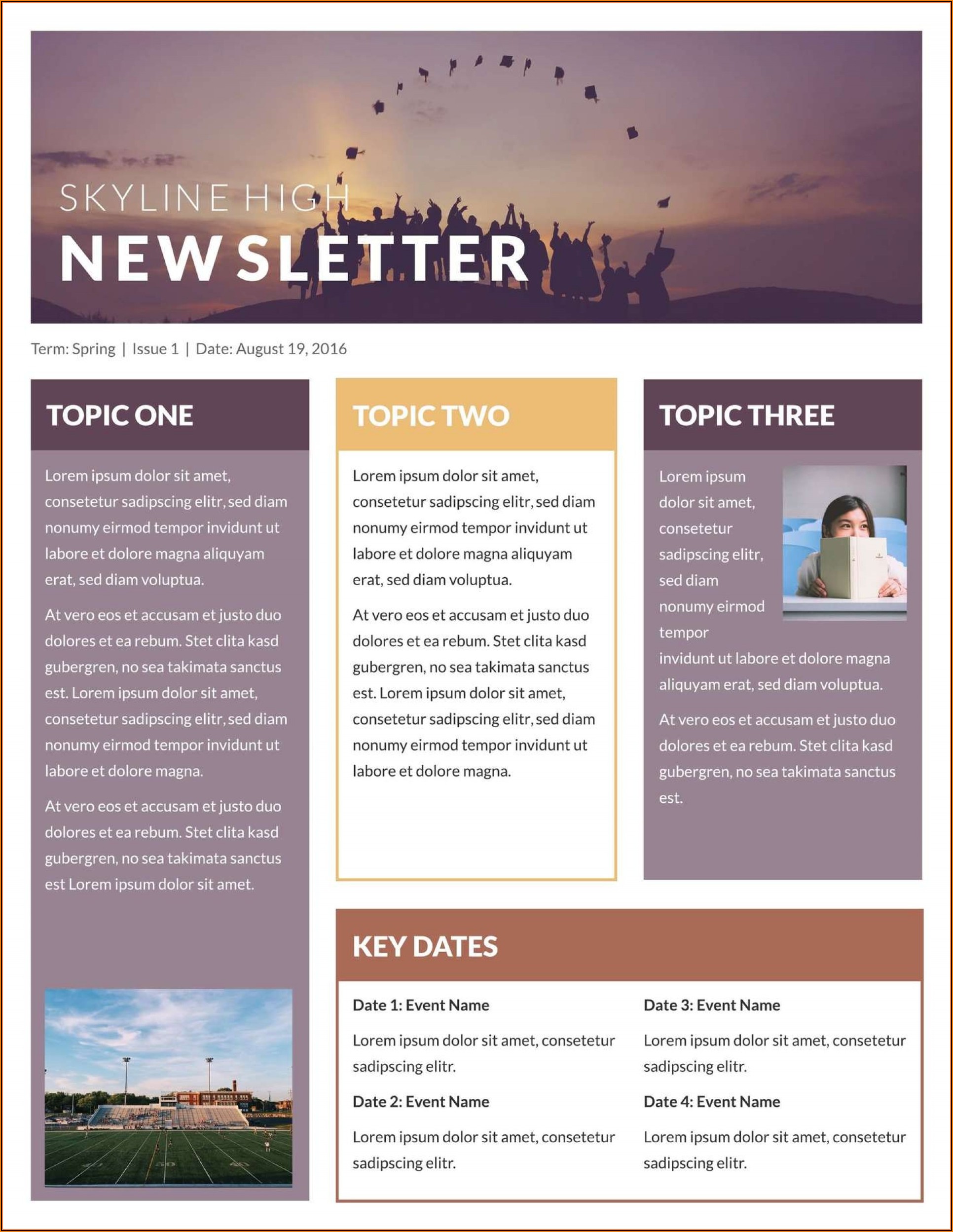 Free Microsoft Word Email Newsletter Templates