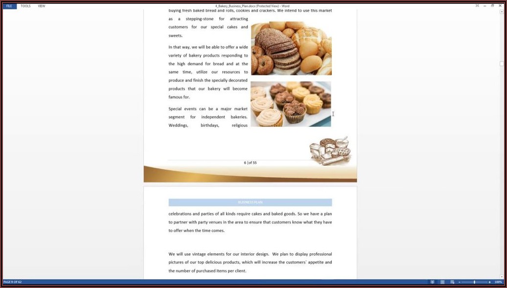 Home Bakery Business Plan Template