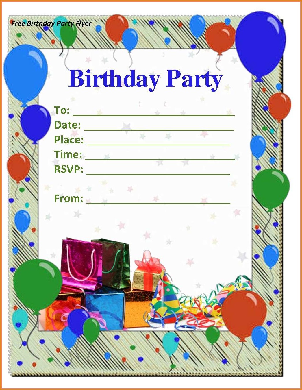 Invitation Templates For Birthday
