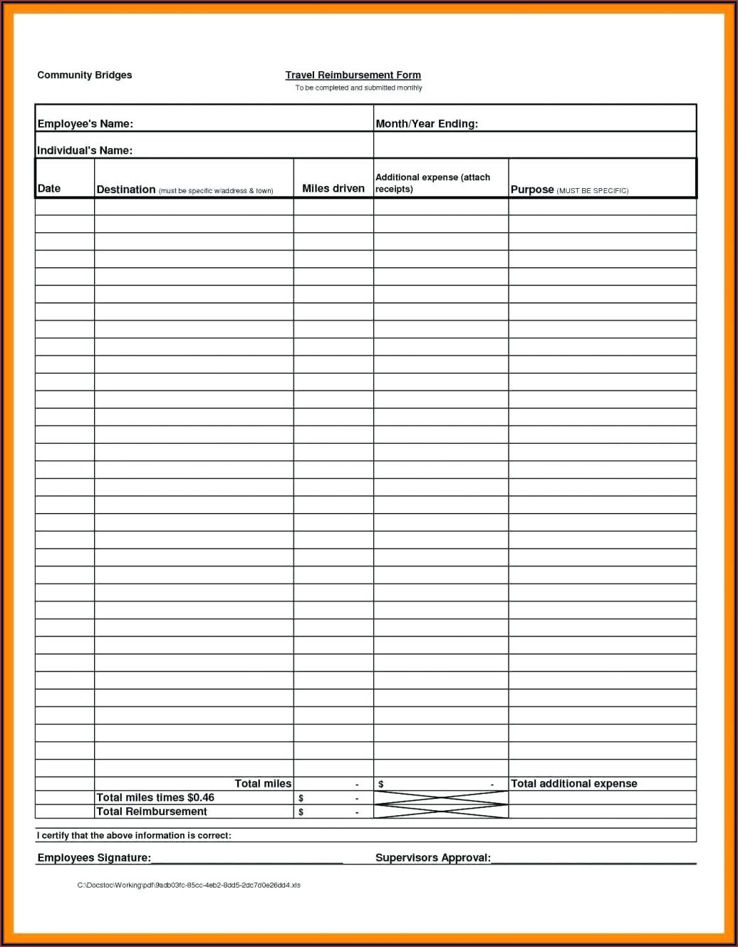 Small Business Expense Spreadsheet Template Free