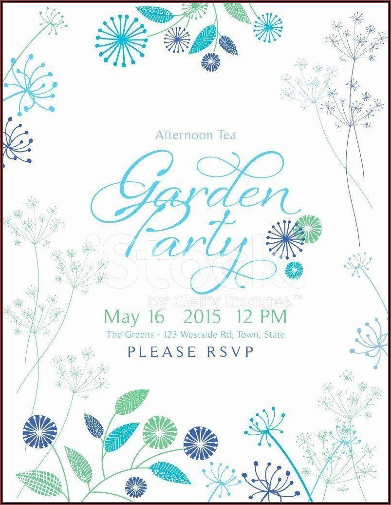 Victorian Tea Party Invitation Template