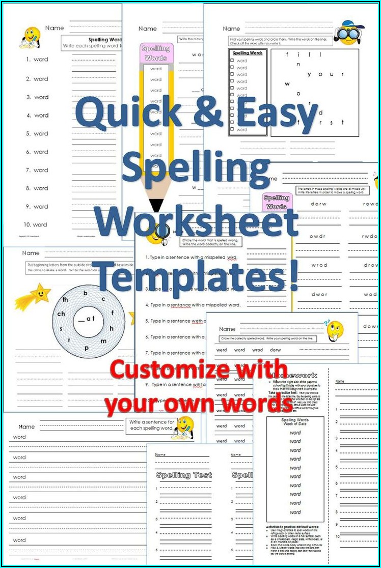 Create Your Own Worksheet Template Free
