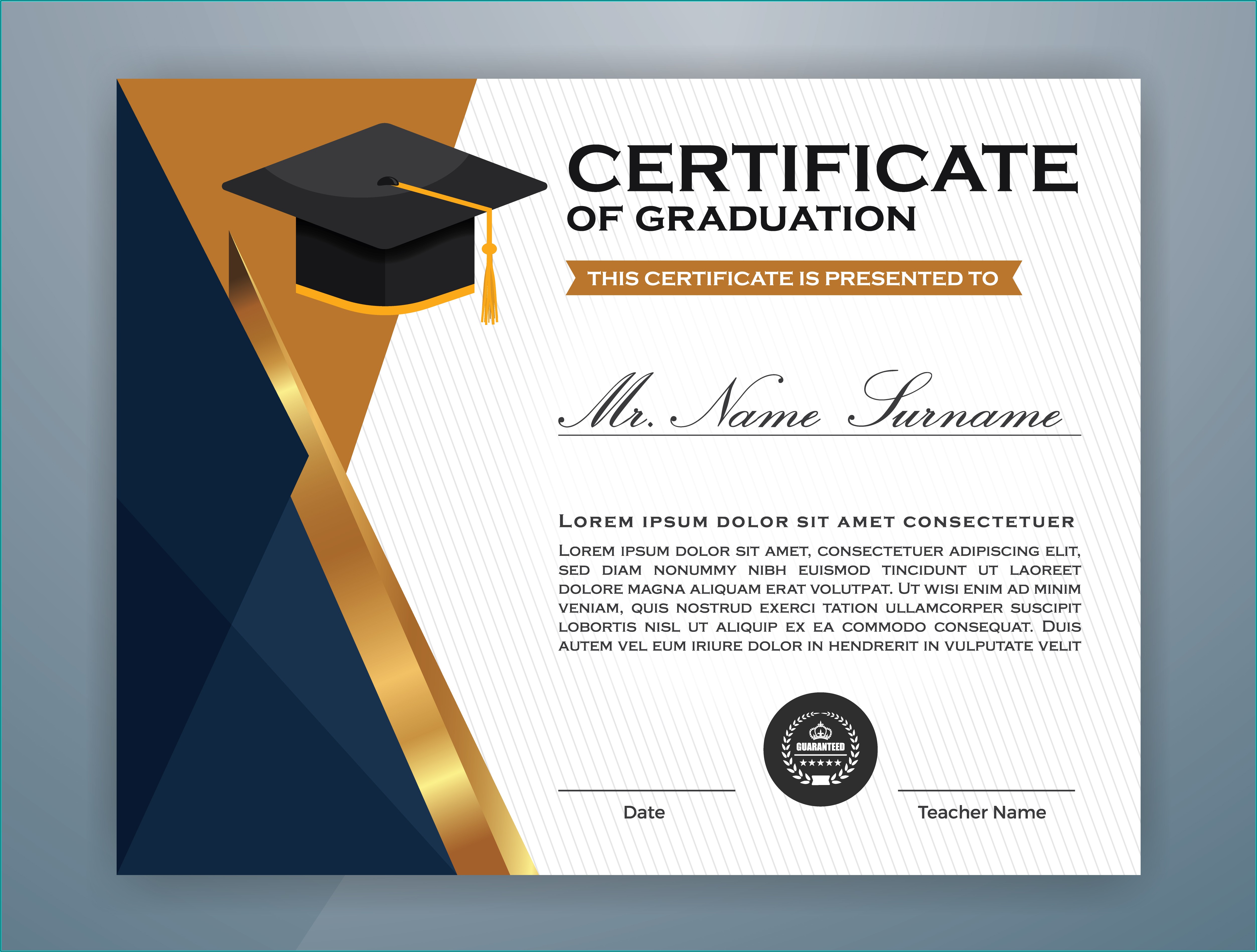 Diploma Certificate Template Free