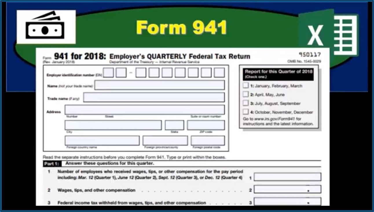 Federal Tax Form 941 For 2018
