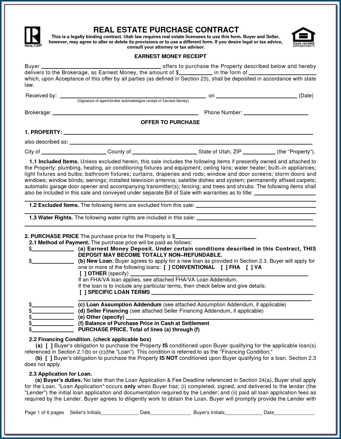 Florida Commercial Real Estate Contract Form