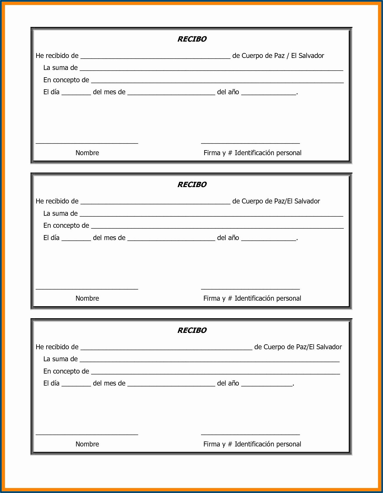 Free Printable Donation Form Template