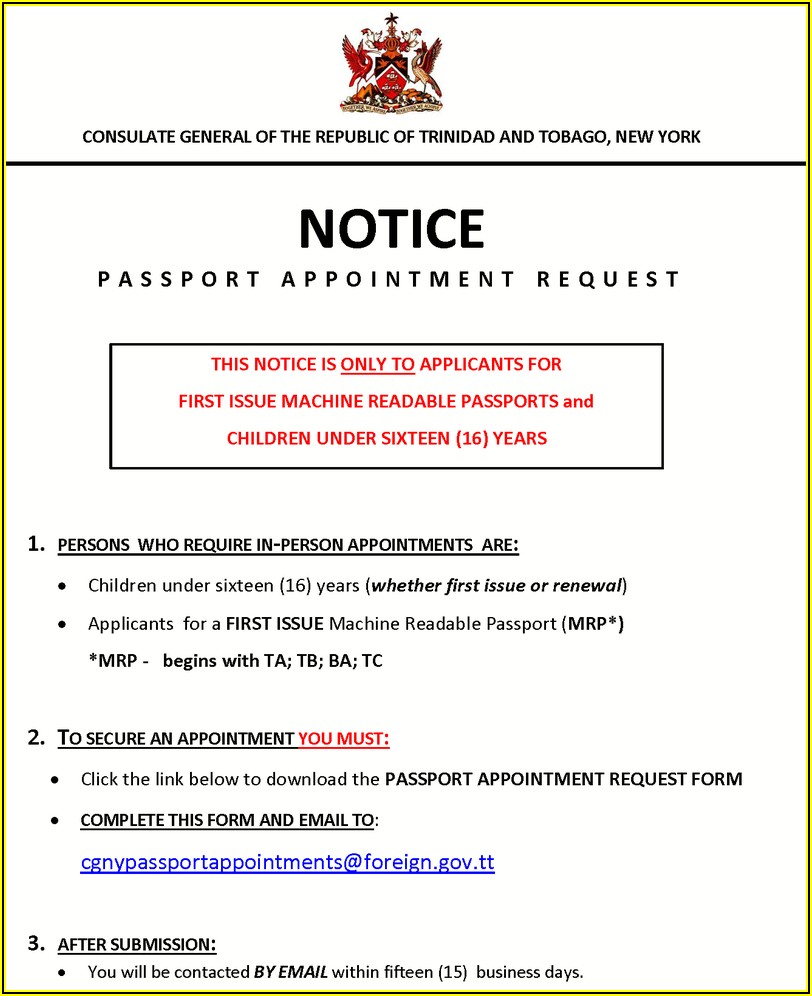 Guyana Passport Renewal Form Toronto