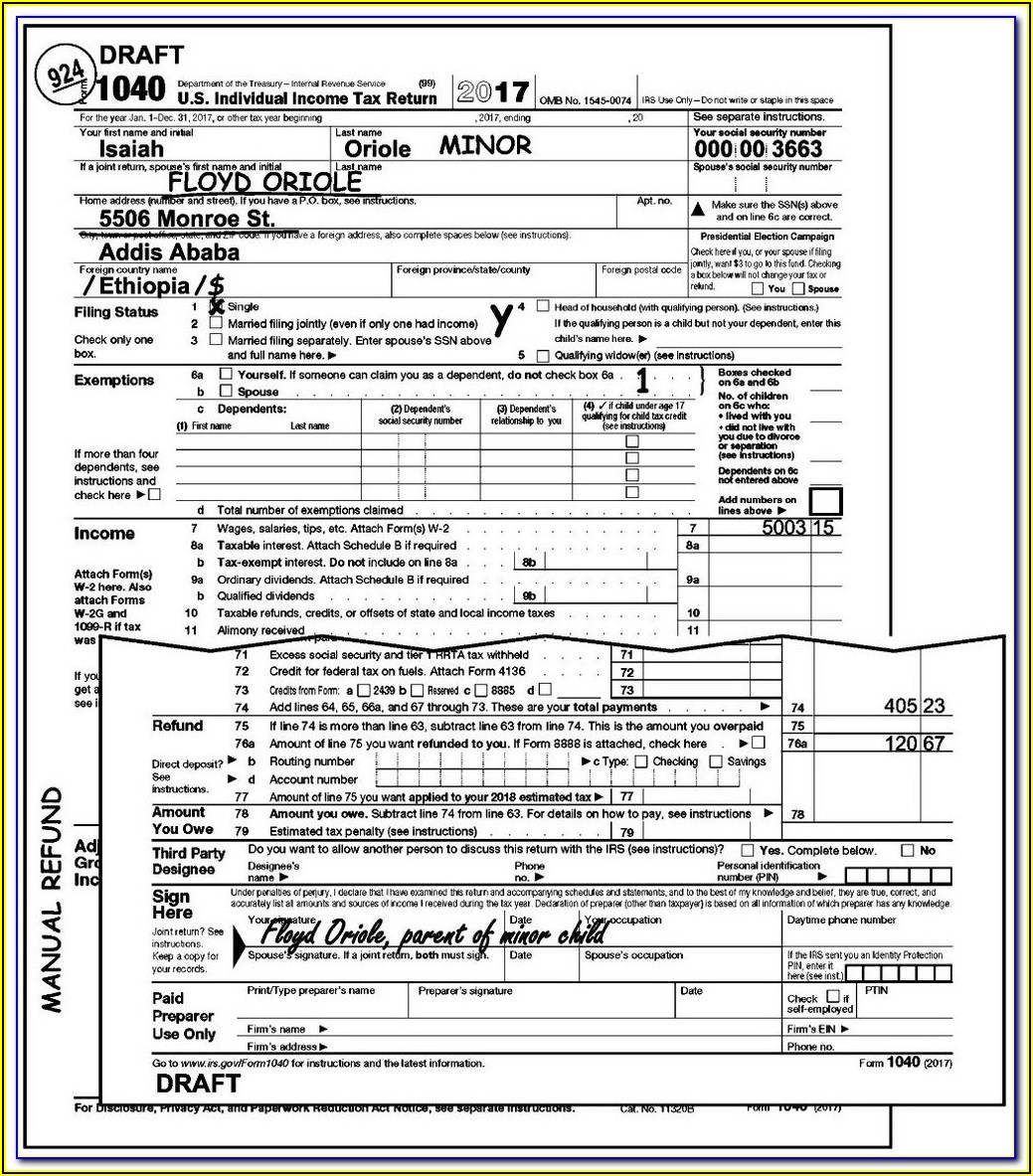 How To Fill Out 1040ez Tax Form