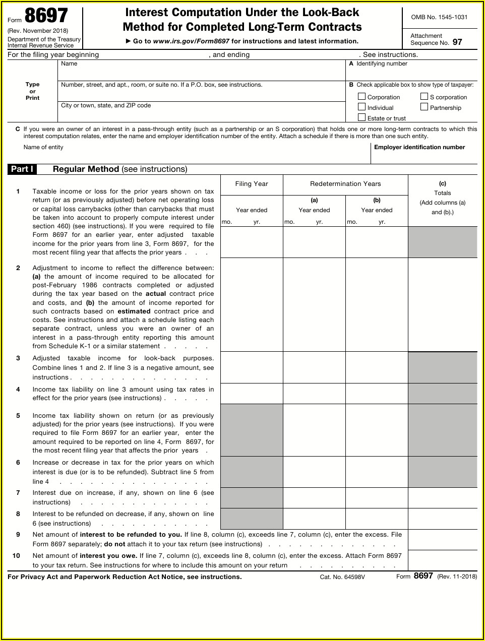 Irs Form 1031 Instructions