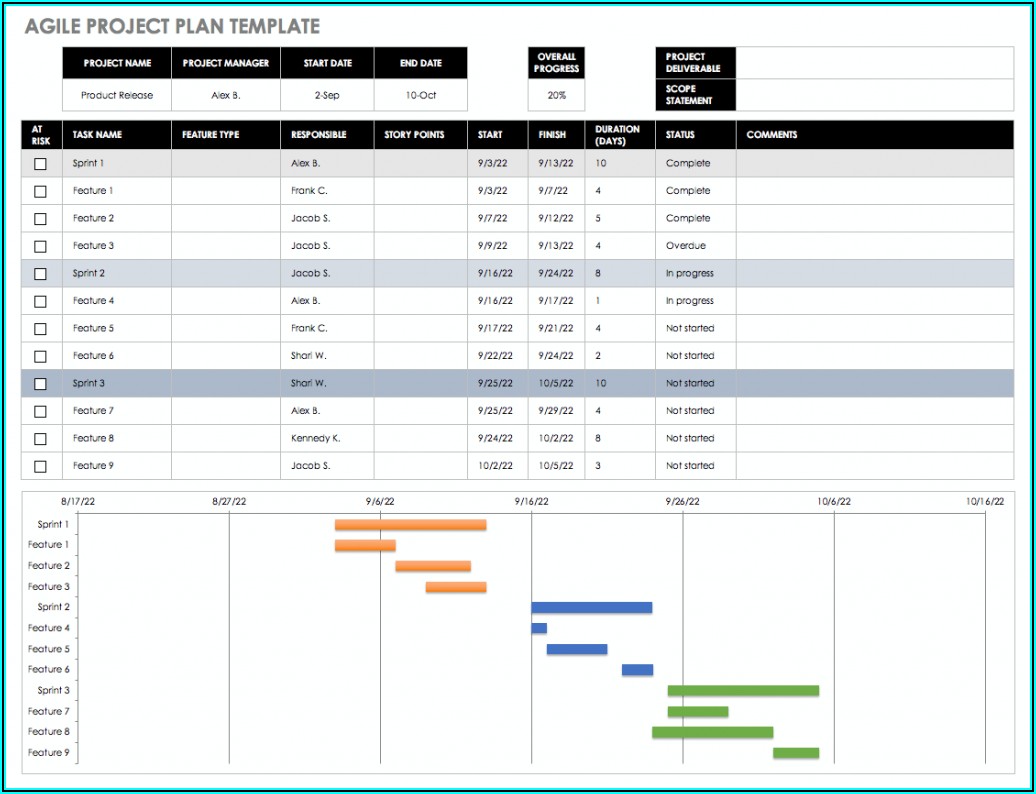 Ms Excel Project Management Template