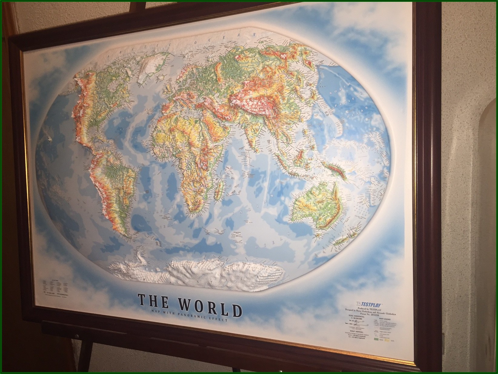 3d Relief Map Of The World