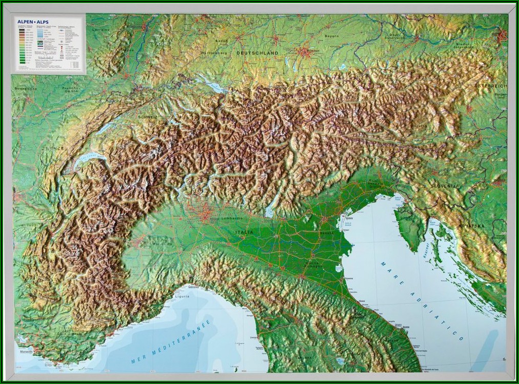 3d Relief Map