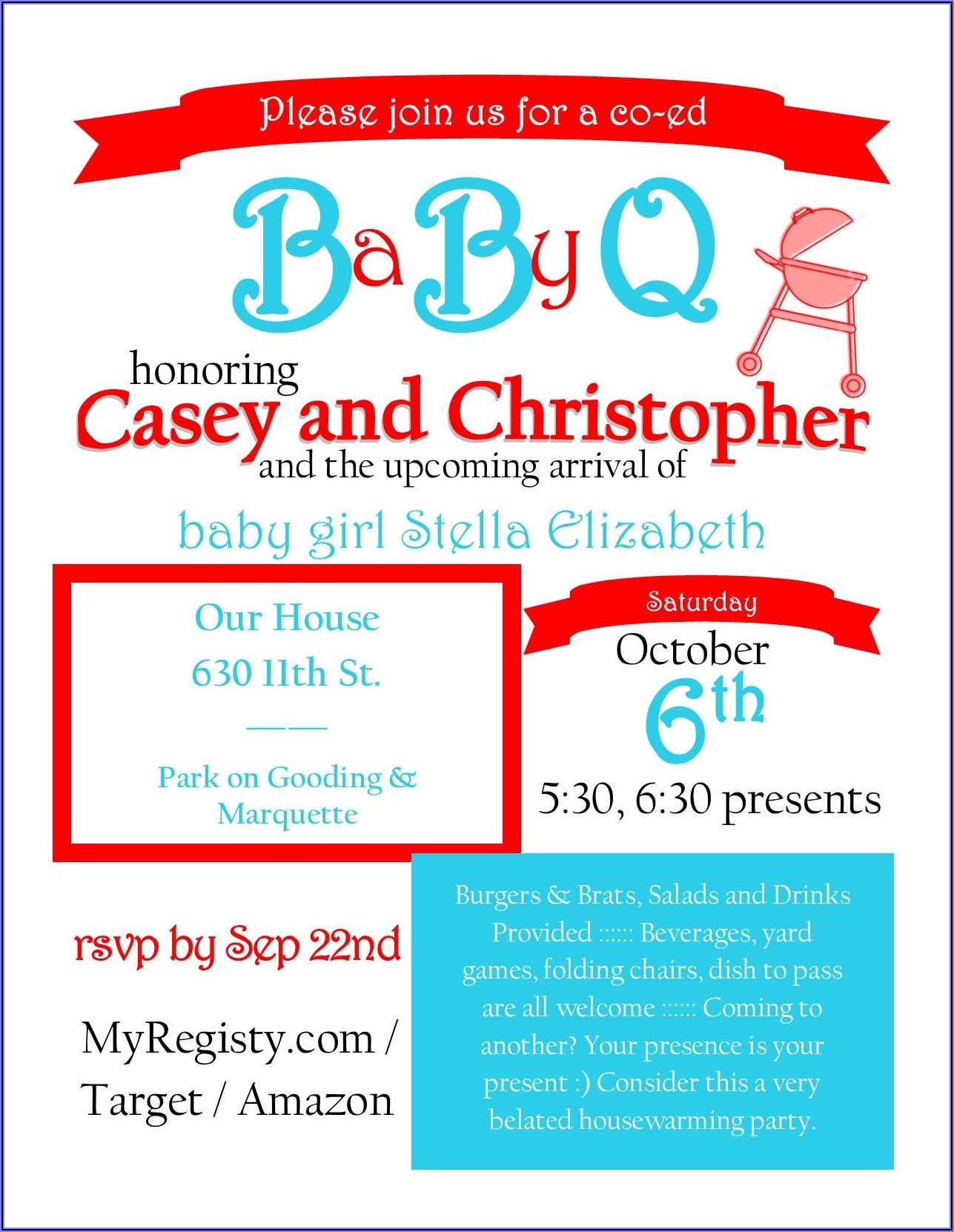 Baby Q Invite Free