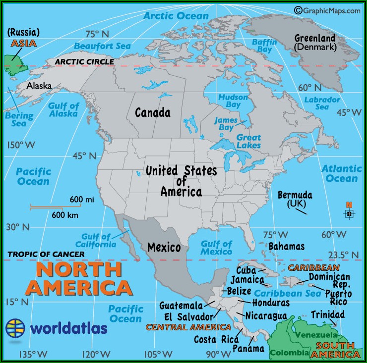 Big Map Of North America