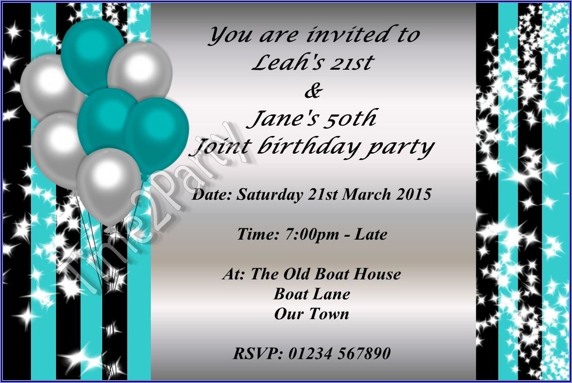 Birthday Invitation For Adults Wording