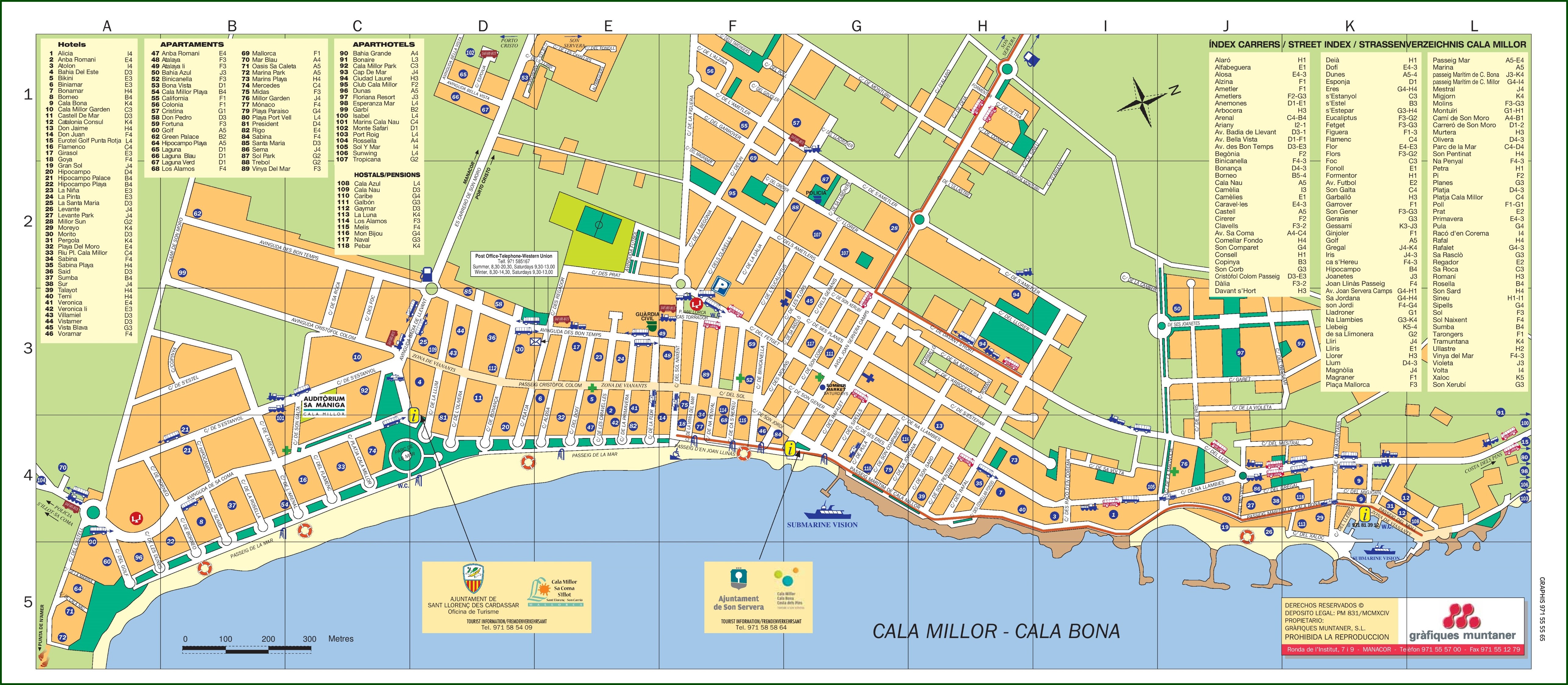 Cala Bona Map Majorca