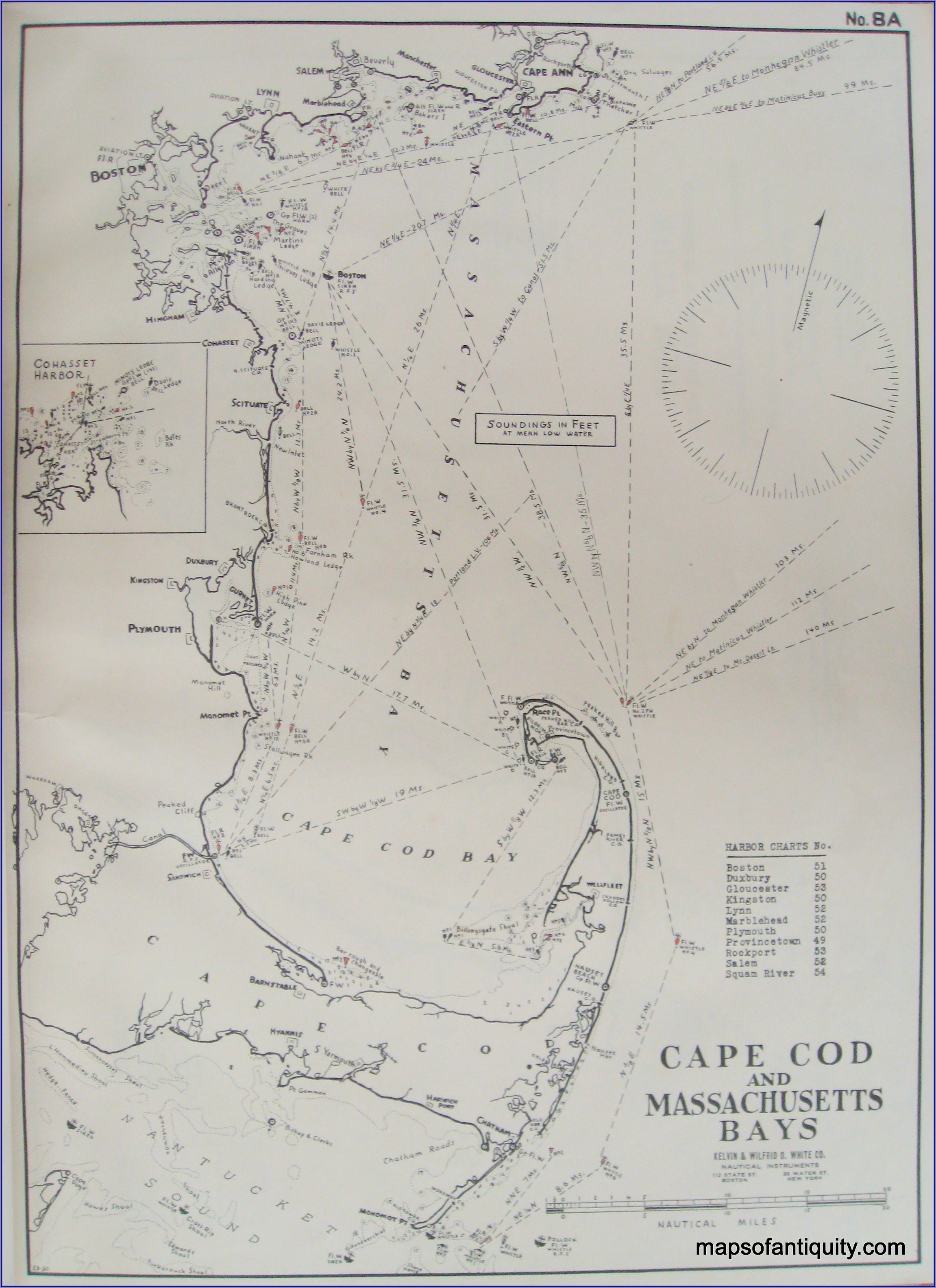 Cape Cod Marine Map