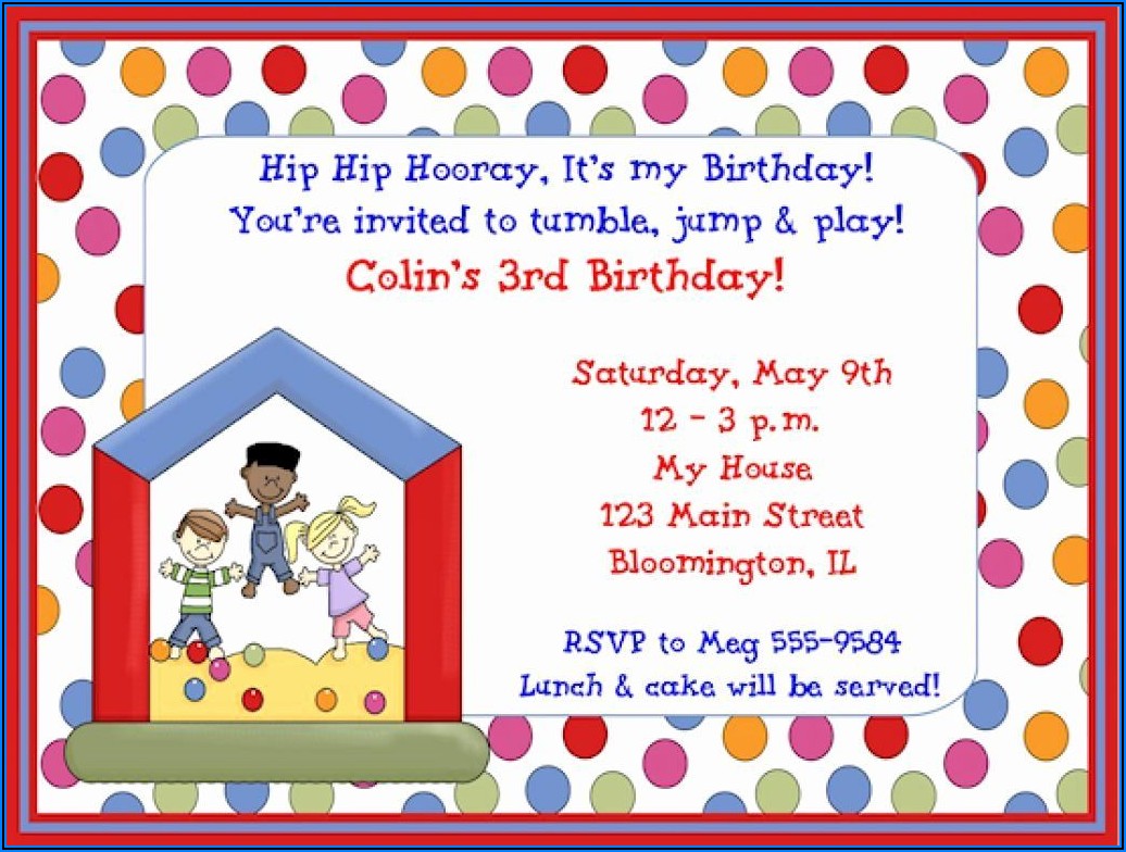 Child Birthday Invitations Free Printable