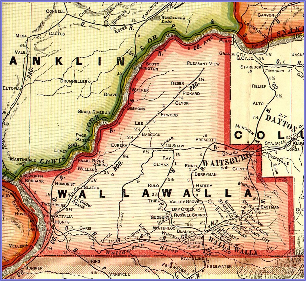 City Map Of Walla Walla Wa