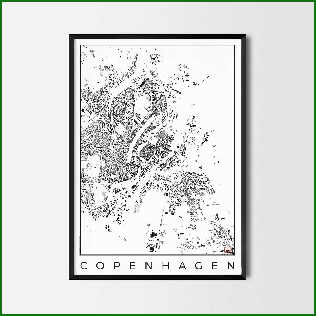 Copenhagen City Map Poster