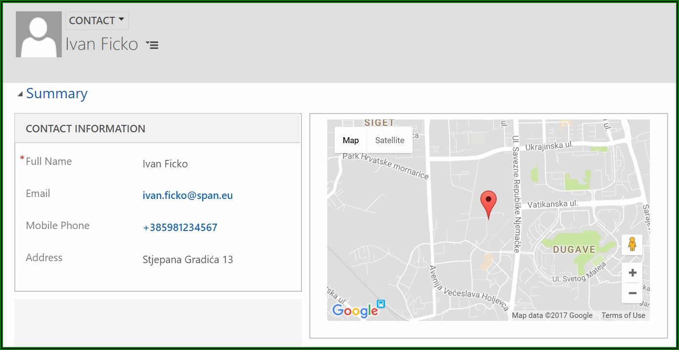 Crm Google Maps Integration
