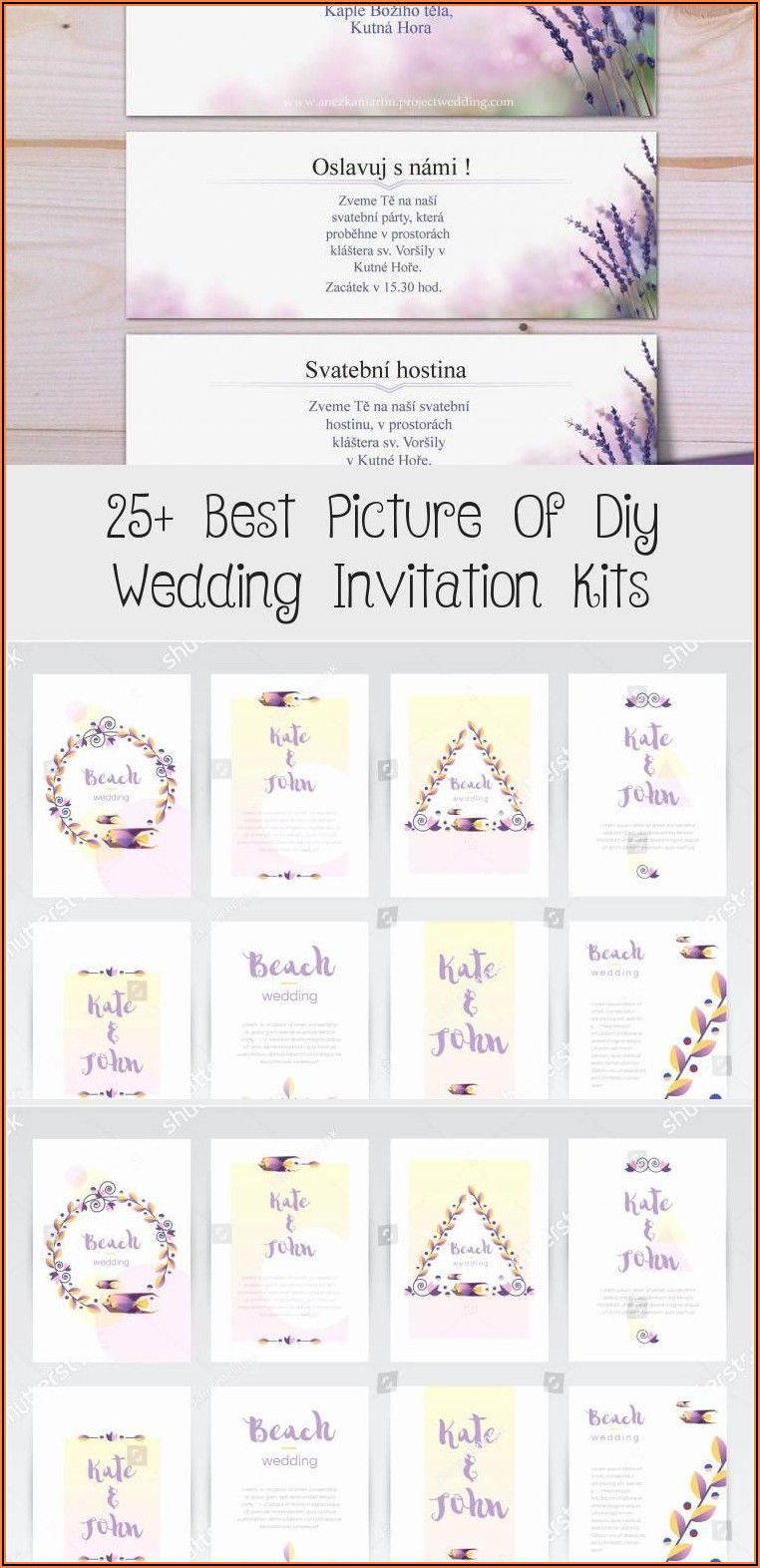 Diy Wedding Invitations Kits Cheap