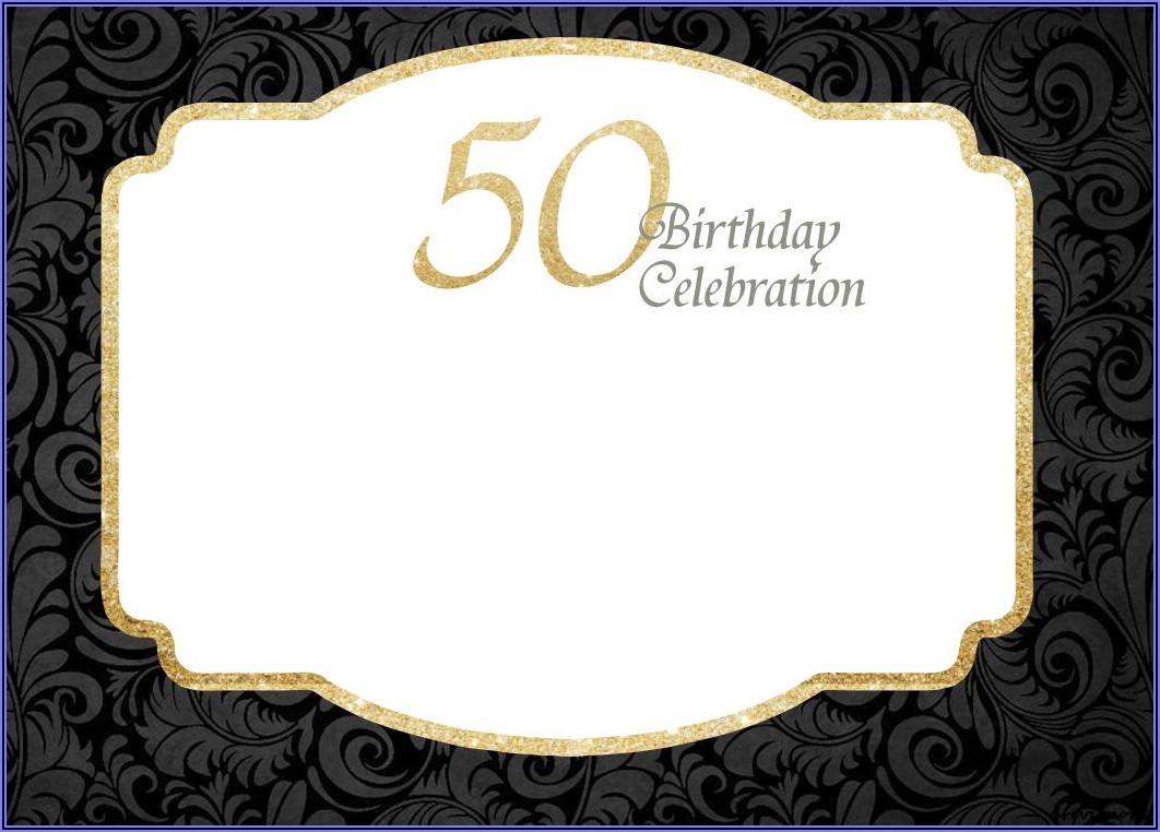 Downloadable Editable 50th Birthday Invitation Templates Free