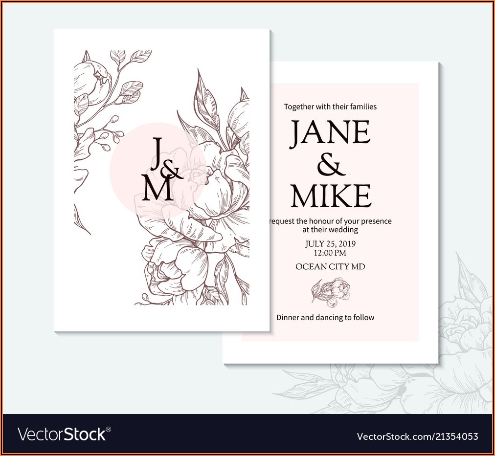Elegant Wedding Card Template