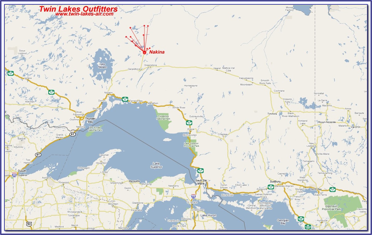 Fishing Maps Ontario Canada
