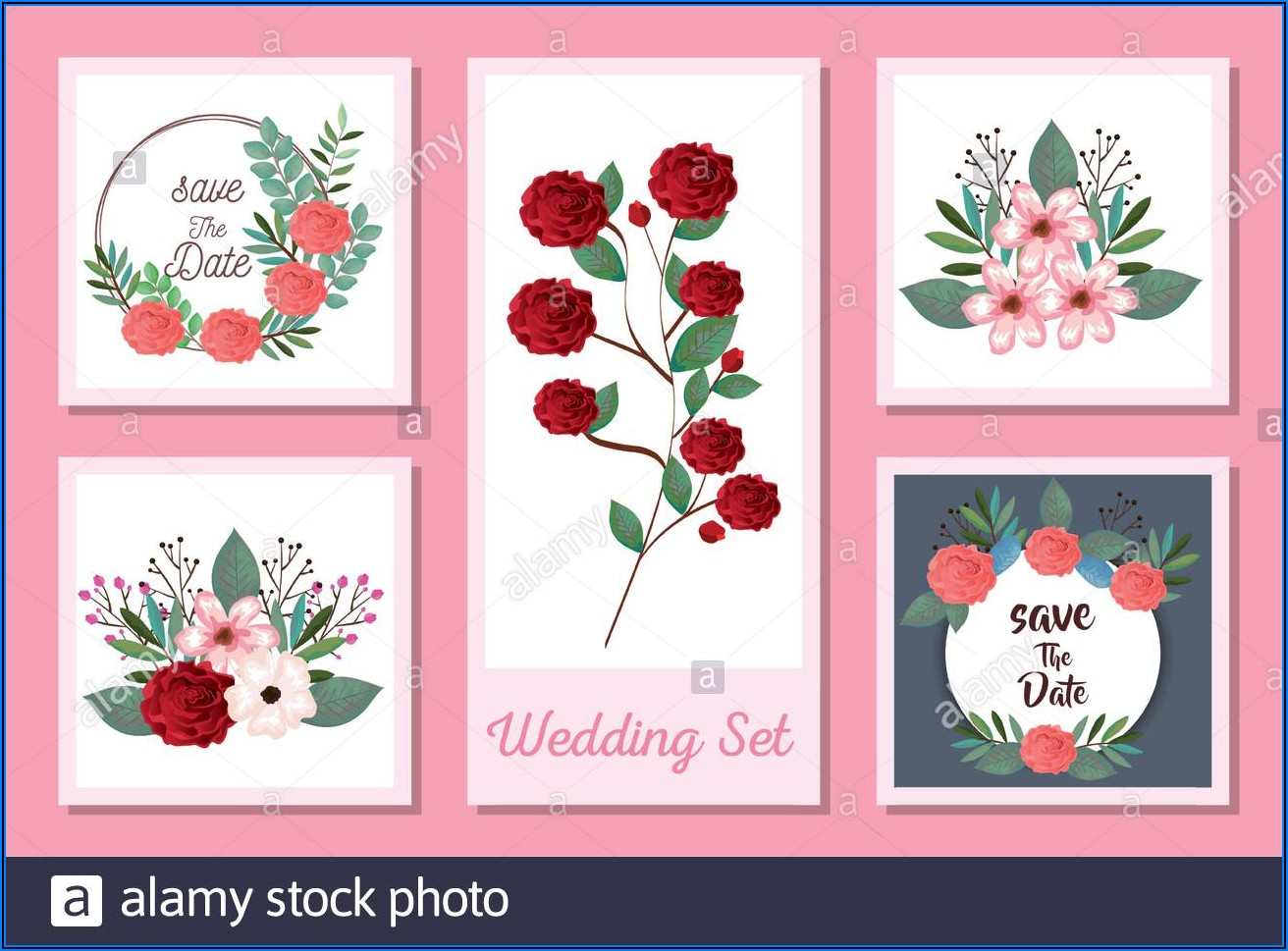 Flowers Wedding Invitation Designs
