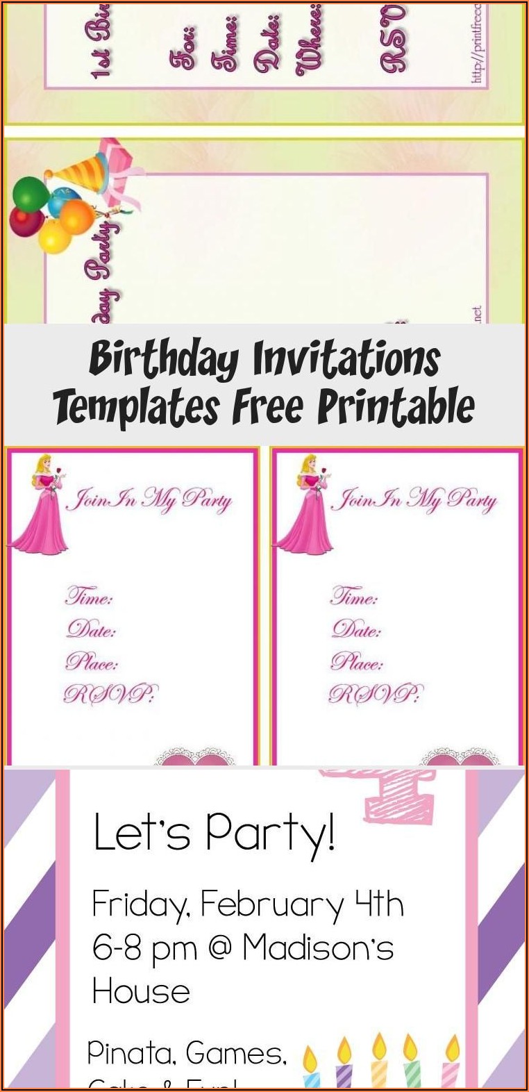 Free Birthday Card Invitations Online