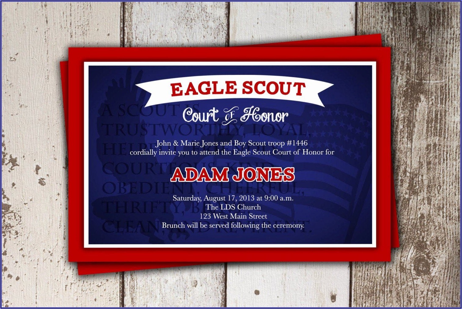 Free Eagle Scout Court Of Honor Invitations