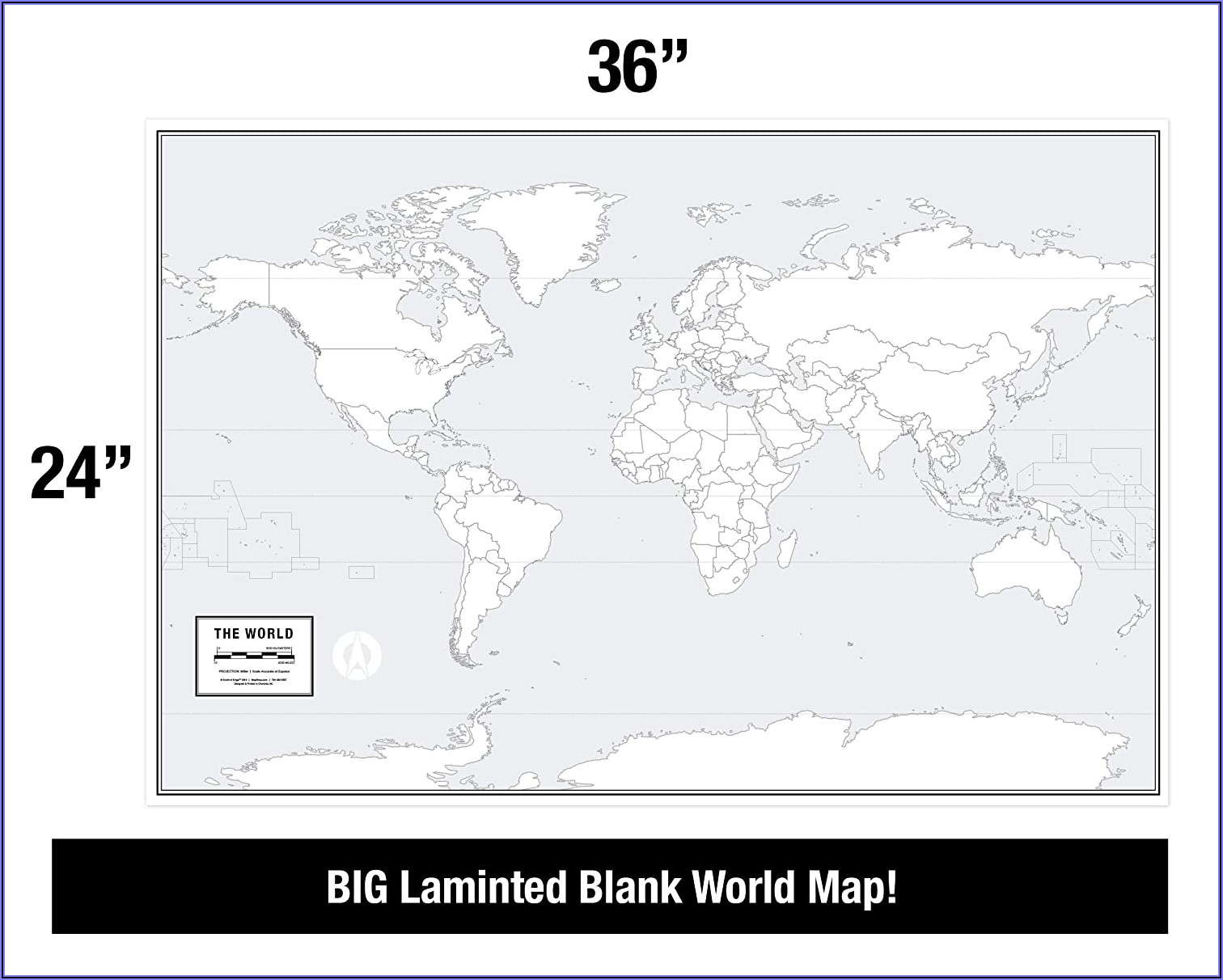 Free Large Blank World Map