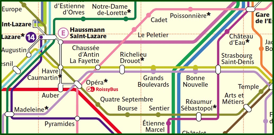 Free Map Of Paris Metro
