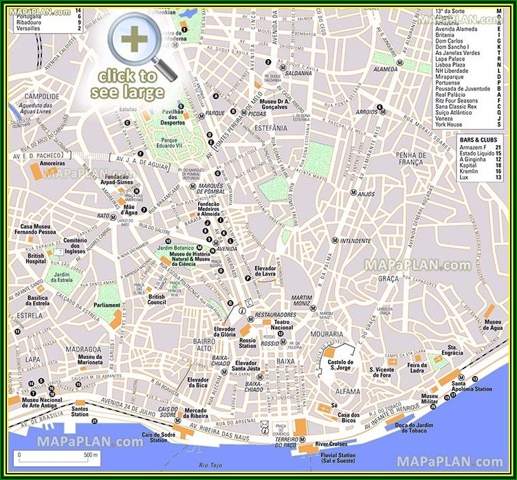 Free Printable Tourist Map Of Paris