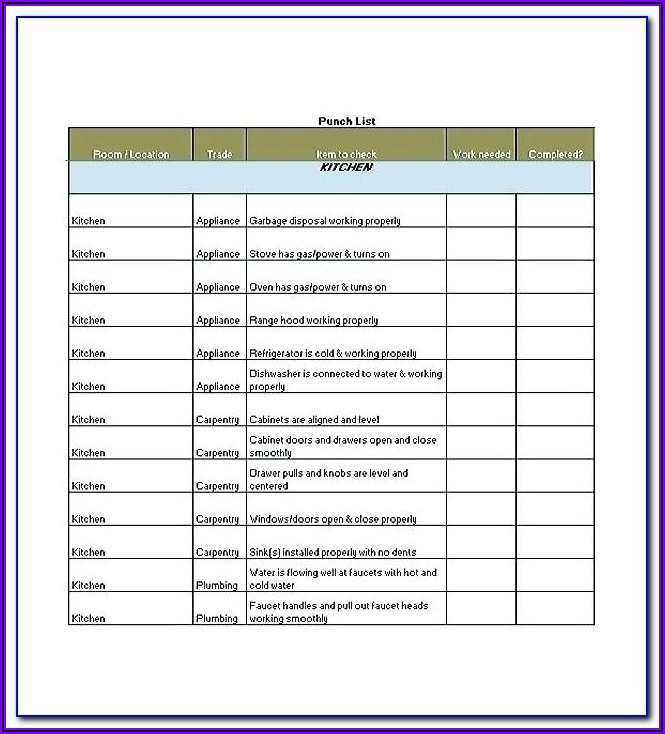 Free Project Action Plan Template Excel