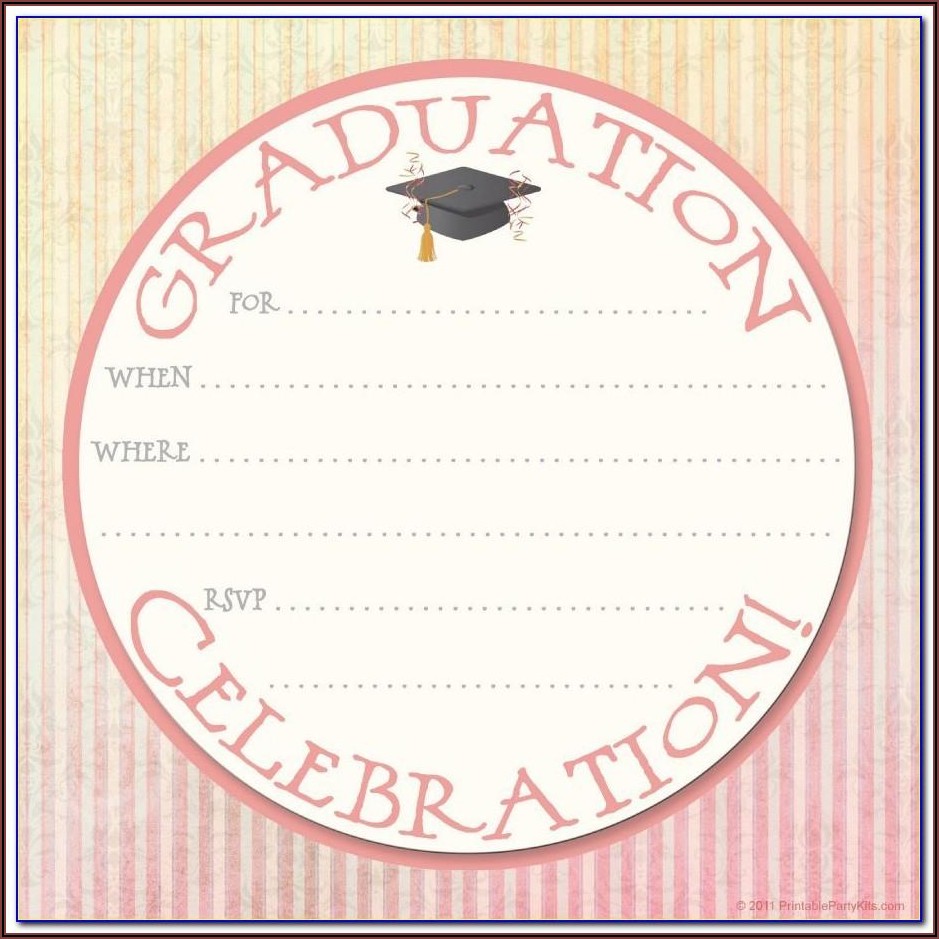 Graduation Invitation Card Templates