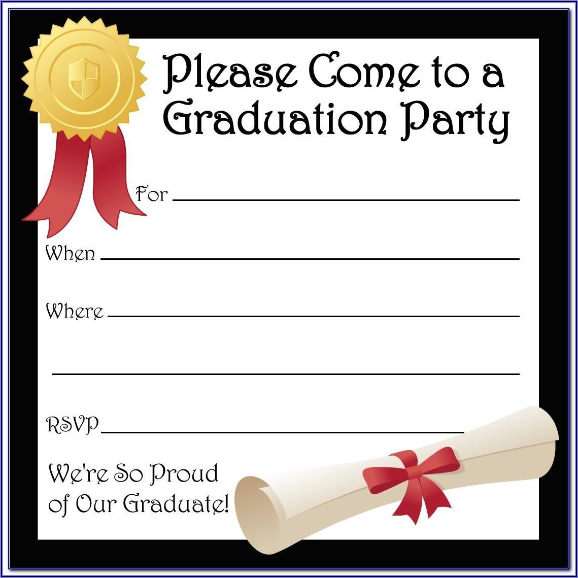 Graduation Invite Template Word