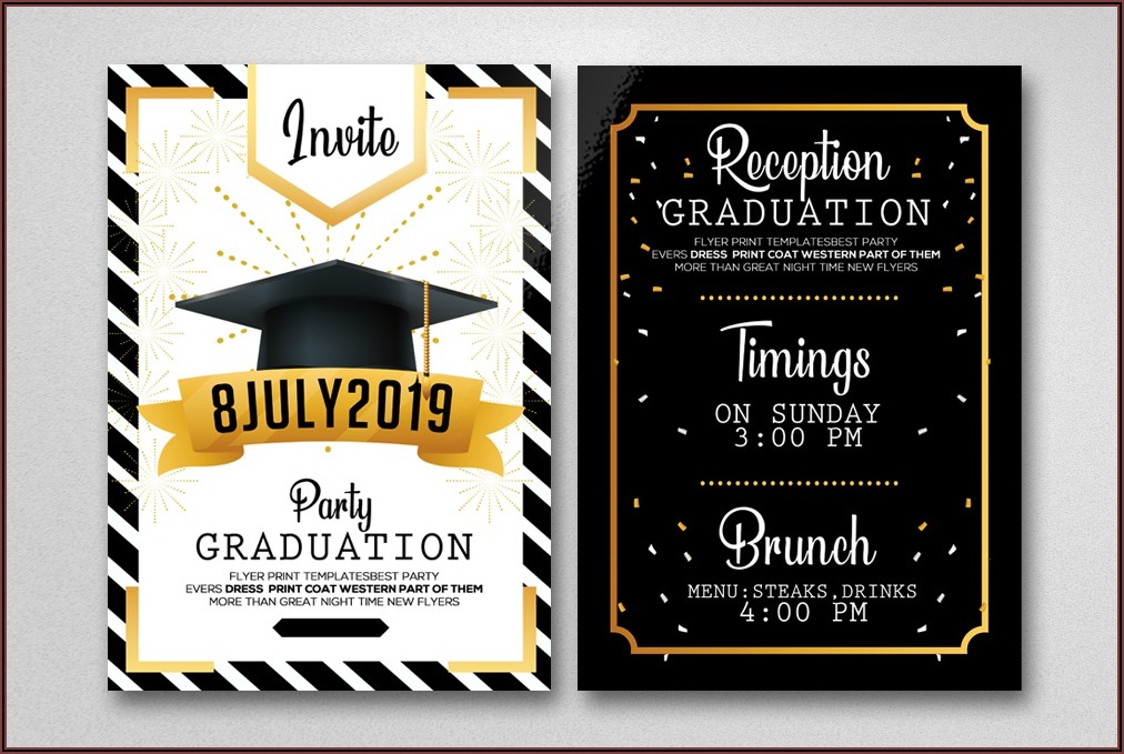 Graduation Party Invitation Card Example